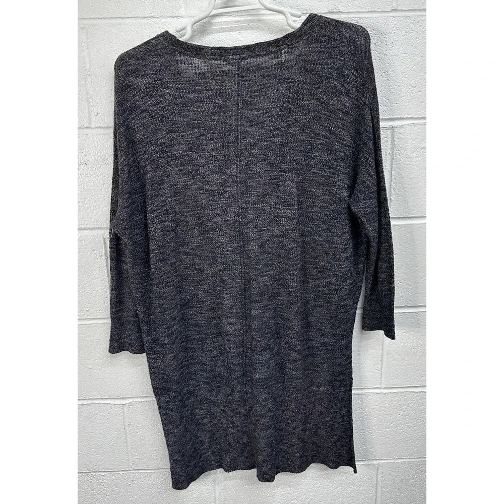 Free People TGIF Cardigan Gray Bohemian High-Low / Women's Large